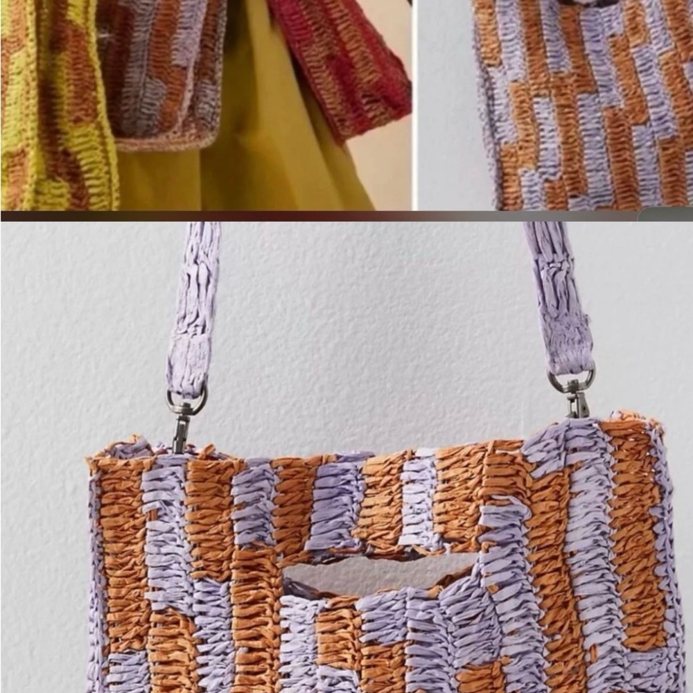 NWOT Free People Woven Bag